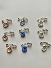 Load image into Gallery viewer, Spiral Pin (Royal Blue)