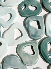 Load image into Gallery viewer, Organic Shape Fridge Magnets Trio (Mixed Blues)