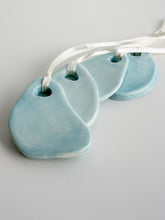 Load image into Gallery viewer, Abstract Shape Ceramic Ornament (Arctic Blue)