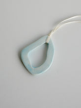 Load image into Gallery viewer, Abstract Adder Shape Ceramic Ornament (Arctic Blue)