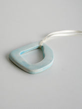 Load image into Gallery viewer, Abstract Adder Shape Ceramic Ornament (Arctic Blue)