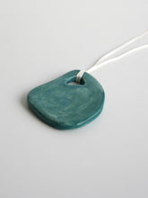 Load image into Gallery viewer, Abstract Shape Ceramic Ornament (Emerald)