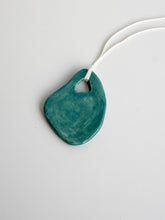 Load image into Gallery viewer, Abstract Shape Ceramic Ornament (Emerald)