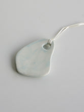 Load image into Gallery viewer, Abstract Shape Ceramic Ornament (Touch of Blue)