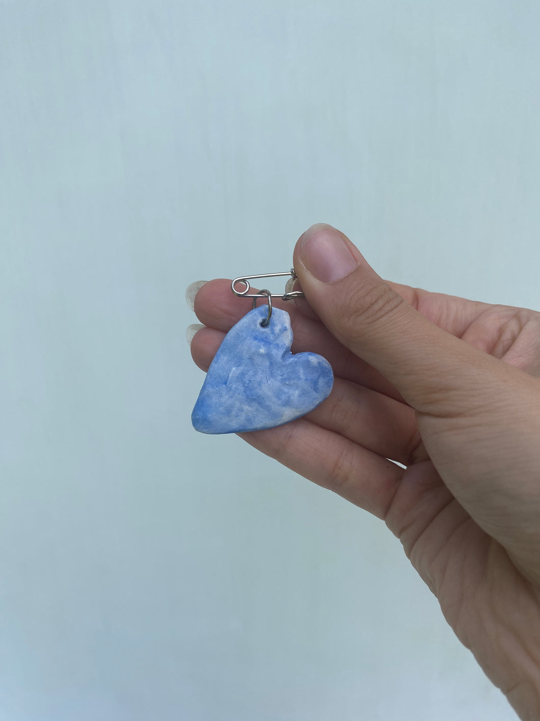 Blue Heart Pin