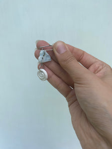 Blue Heart with Spiral Pin
