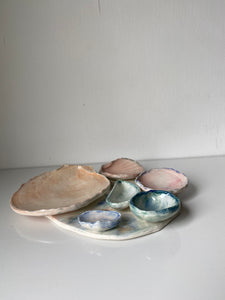 Six Shell Tray (Watercolour)