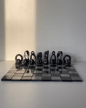 Load image into Gallery viewer, Sculptural Chess Set (Black Porcelain)
