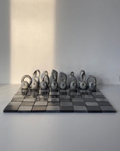 Load image into Gallery viewer, Sculptural Chess Set (Black Porcelain)
