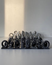 Load image into Gallery viewer, Sculptural Chess Set (Black Porcelain)
