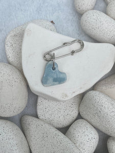 Blue Heart Pin