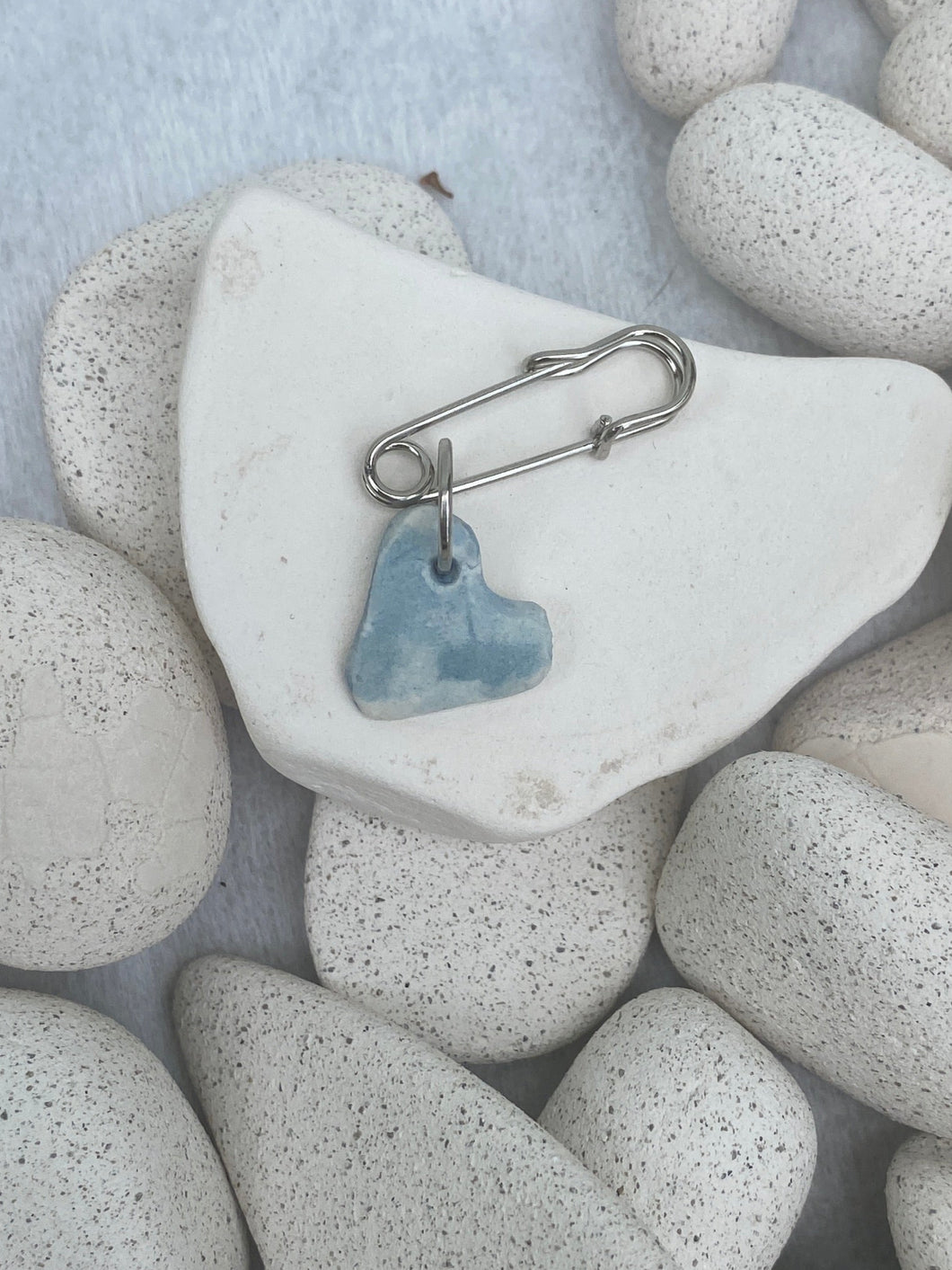 Blue Heart Pin