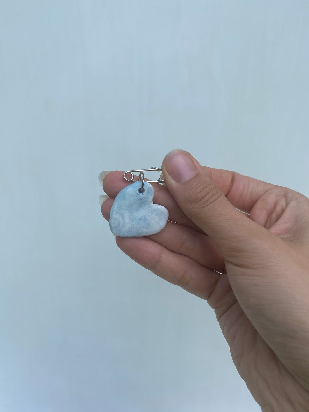 Light Blue Heart Pin