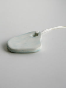 Abstract Shape Ceramic Ornament (Touch of Blue)