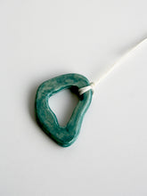 Load image into Gallery viewer, Abstract Adder Shape Ceramic Ornament (Emerald)

